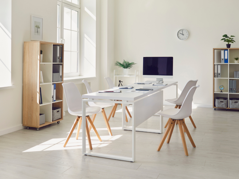 Exemple bureau peinture blanche